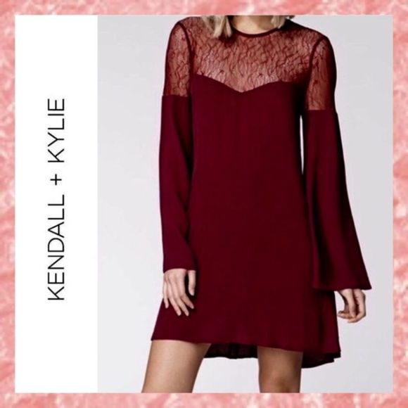 Kendall & Kylie Dresses & Skirts - LIKE NEW Kendall & Kylie Maroon Mini Dress Small S